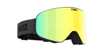 Flow Siyah Çerçeve Kahverengi + Gold Ekstra Lens Kayak Gözlüğü