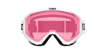 Liner Beyaz Çerçeve Pembe Lens Kayak Gözlüğü